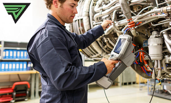 使用韋林工業內窺鏡檢測航空發動機燃燒室場景圖