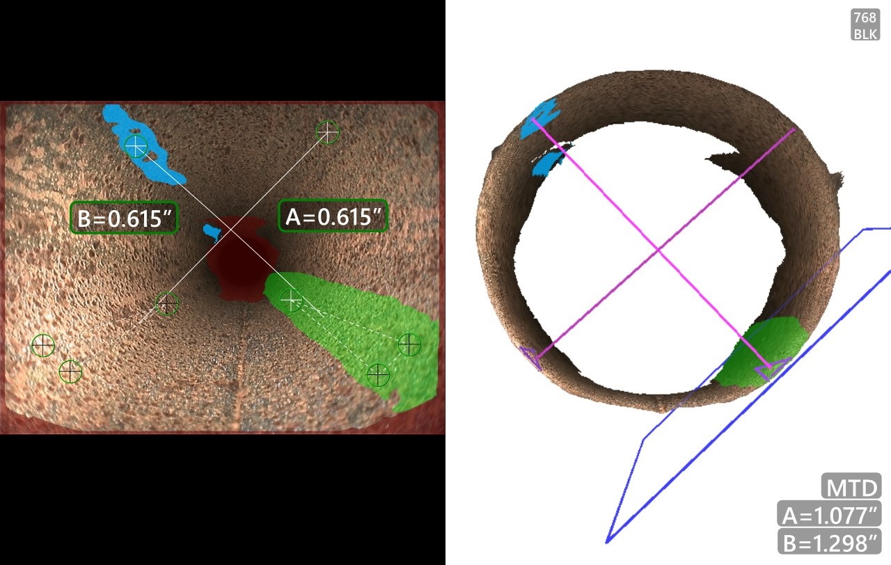 使用3D測量內(nèi)窺鏡測量深孔直徑 使用3D測量內(nèi)窺鏡測量深孔直徑